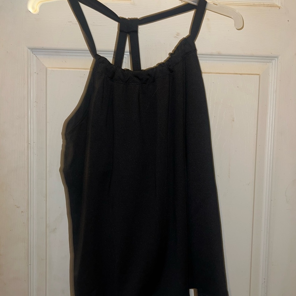 Black Strappy Halter Top